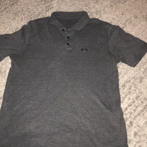Grey Oakley polo